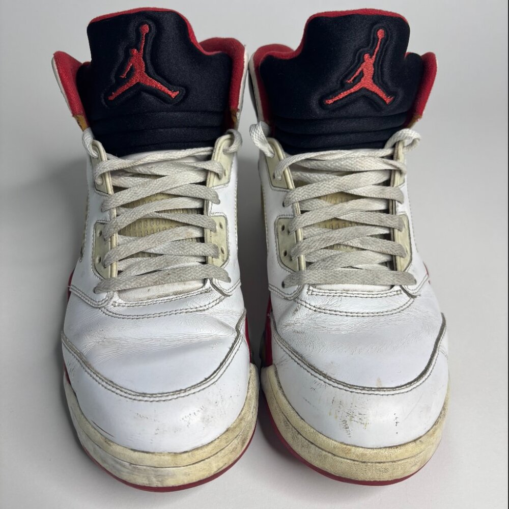 Nike Air Jordan 5 Retro “Fire Red” 2013 Black White Tongue Sneakers